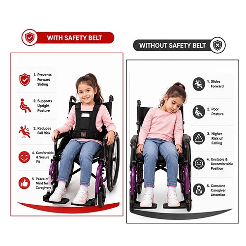 Wheelchair safety belt For Kids