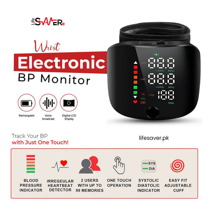 Wrist Electronic BP Monitor