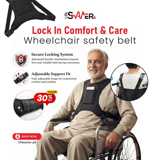 Wheelchair safety belt