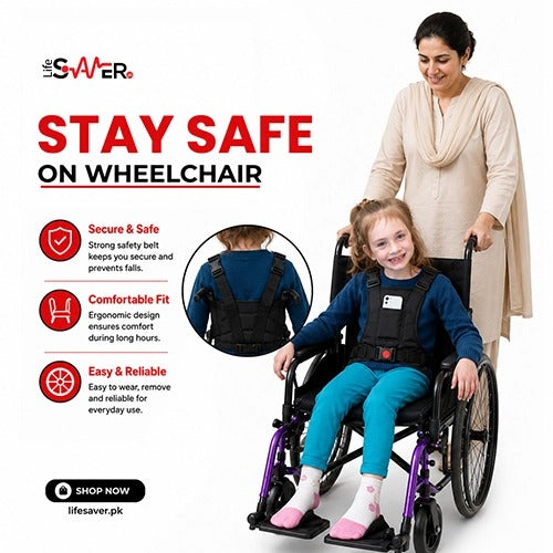 Wheelchair safety belt