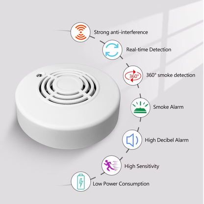 Wireless Smoke Detector Alarm